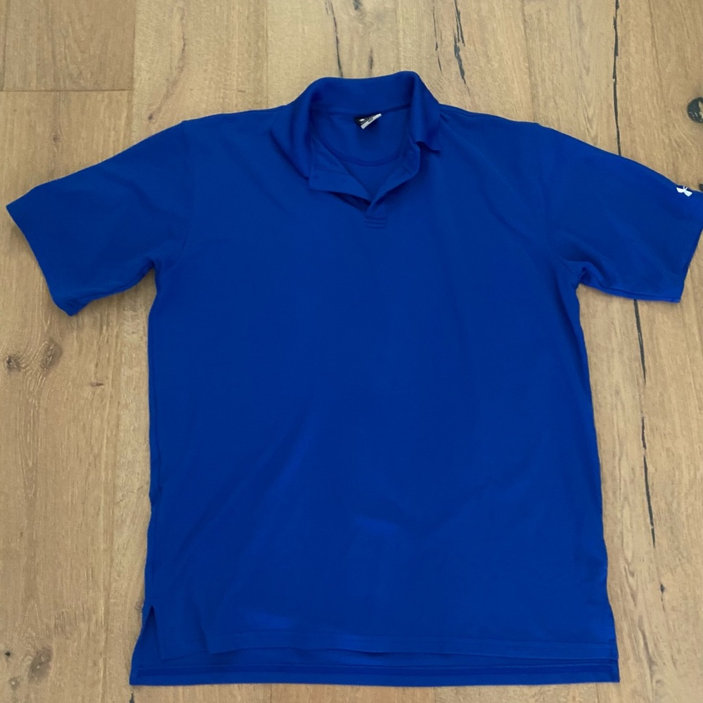 Under Armour Blue Polo Shirt Performance Fit
